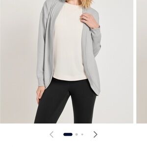 Jockey Women's Gray Cardigan Sweater